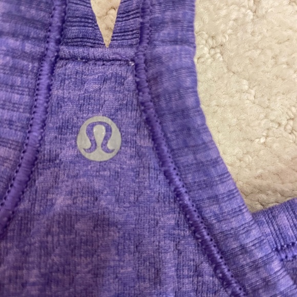 Dark purple size 8 Lululemon Ribbed Tank top - Picture 3 of 6